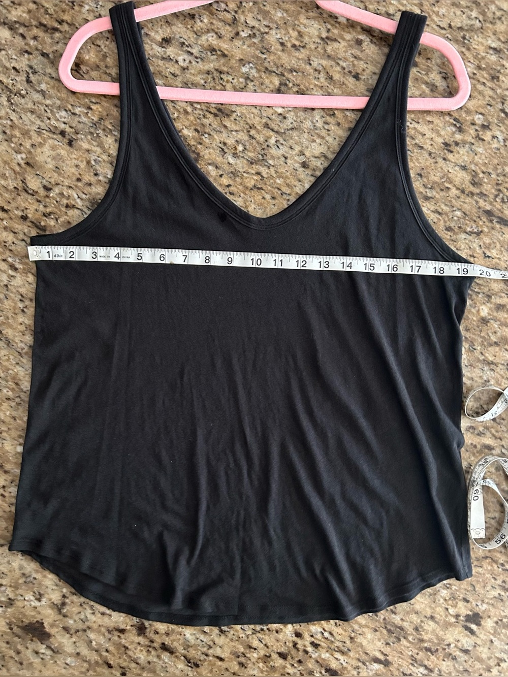 Everlane Classic Cotton Black Scoop Tank Top L